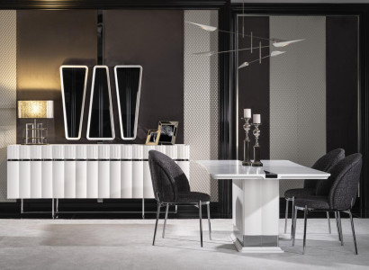 Garnitur Esszimmer Esstisch Stuhl Sideboard Tisch Tische Stühle Modern Set