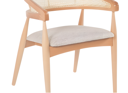 Moderner Beiger Küchenstuhl Exklusiver Esszimmer Armlehnenstuhl