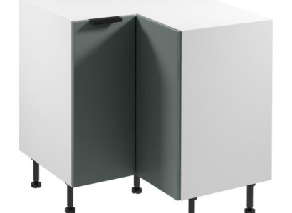 Kücheneckschrank Eck-Küchenunterschrank mit Ablage Eckküchenschrank Weiß