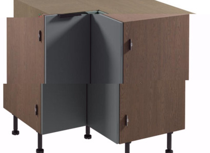 Eckunterschrank Kücheneckschrank Eckschrank mit Innenboden Küchenschrank