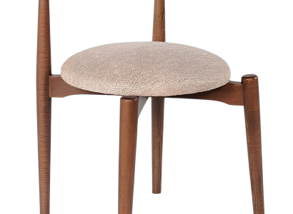 Brauner Esszimmerstuhl Textilpolsterung Stilvolle Küchenstühle