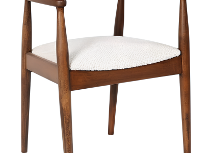 Eleganter Holzstuhl Stilvolle Esszimmer Armlehnenstühle Stoffmöbel