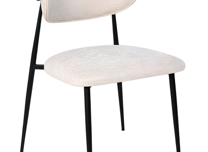 Weiß-Schwarze Rückenlehne Stühle Designer Sitzstühle Polsterstühle