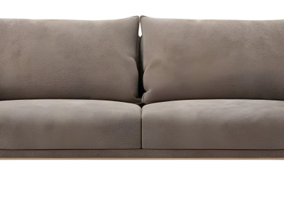 Elegantes graues Stoffsofa für Wohnzimmer im modernen Design