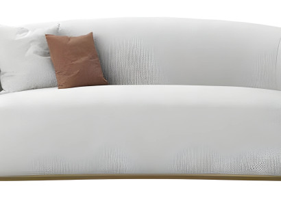Elegantes weißes Stoffsofa im modernen Design