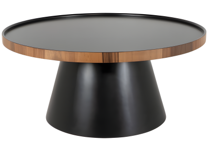 Schwarzer Holz Couchtisch modern stilvoll