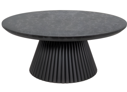 Schwarzer Holztisch im modernen Design