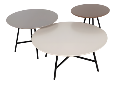 Eleganter Beistelltisch aus Holz in Beige mit modernem Design