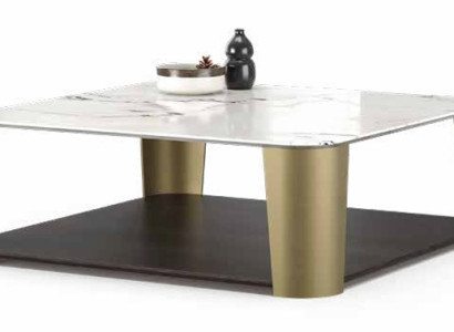 Moderner grauer Couchtisch aus Metall