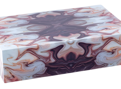 Mehrfarbiger Holz-Couchtisch im modernen Design