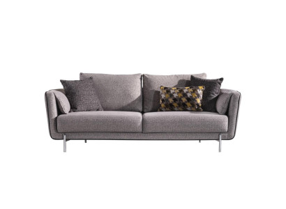 Sofa 3 Sitzer Couch Stoff Polster Hochwertig Sofas Wohnzimmer Modern Design