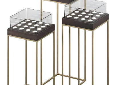 Kerzenständer Set aus Metall in Grau modern elegant