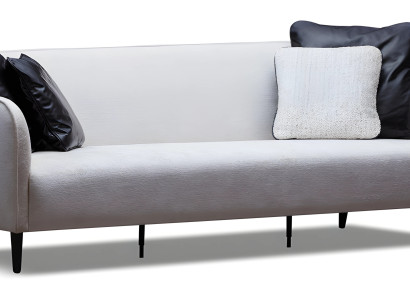 Elegantes weißes Stoffsofa für Wohnzimmer im modernen Stil