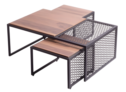 Eleganter brauner Holztisch im modernen Design