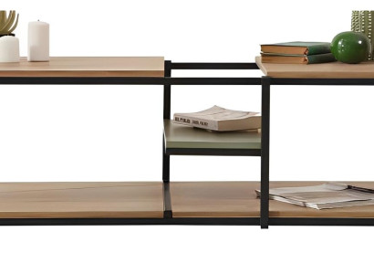 Wohnzimmertisch rund, stabil und freistehend 120x55cm