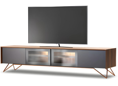 Elegantes braunes Holz Lowboard für modernes Wohnzimmer