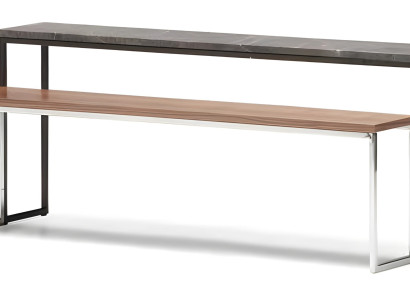 Elegantes graues Metall Couchtisch-Set im modernen Stil