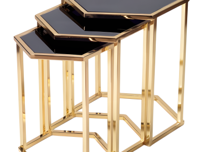 Grauer Beistelltisch aus Holz im modernen Stil