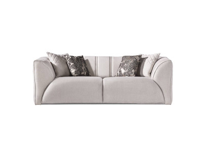 Luxus Sofa 3 Sitzer Polstersofa Textil Sitz Design Couch Modern Top-Qualität
