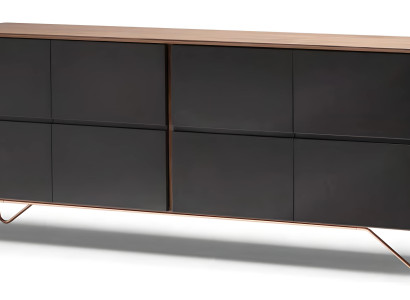 Elegante braune Holzkonsole im zeitlosen Design für Wohnzimmer
