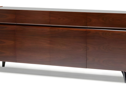 Elegante braune Holzkonsole im stilvollen Design