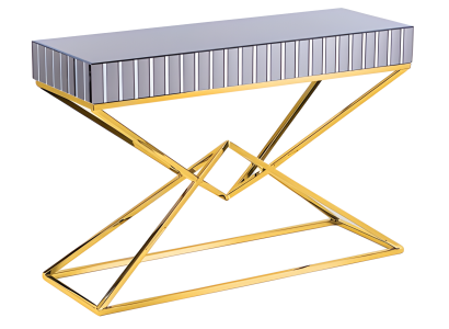 Konsolentisch Grau Holz Modern Elegant