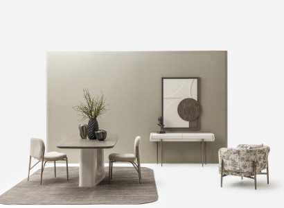 Esszimmer Set Esstisch 4х Stühle Esszimmergruppe Konsolentisch Essgruppe 8tlg