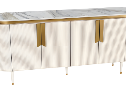 Elegantes beige Holz Sideboard im modernen Design