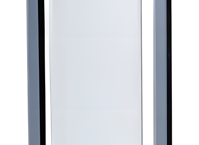 Grauer moderner Spiegel aus Glas für Schlafzimmer und Wohnzimmer