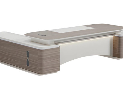 Eckschreibtisch Büro Möbel Tisch Chef modern Holz Arbeitszimmer