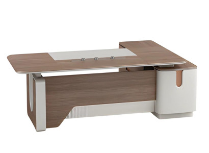 Büro modern Holz Arbeitszimmer futuristisch Office Eckschreibtisch