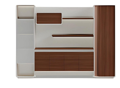 Aktenschrank Büro modern Holz Metall Schrank Ordnung Stauraum