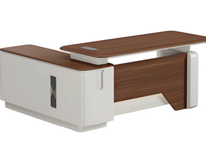 Eckschreibtisch Büro Tisch Office modern Holz Arbeitszimmer