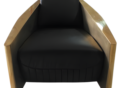 Designer Luxus Sessel – Eleganz aus Aluminium & Leder