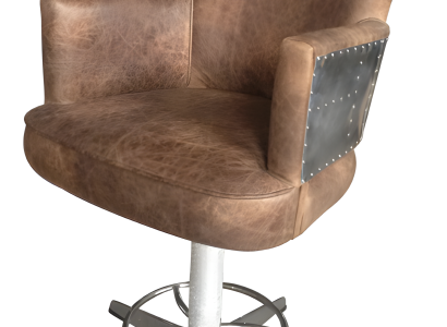 Friseurstuhl Vintage – Drehbar, Sessel mit Fußstütze & Komfort