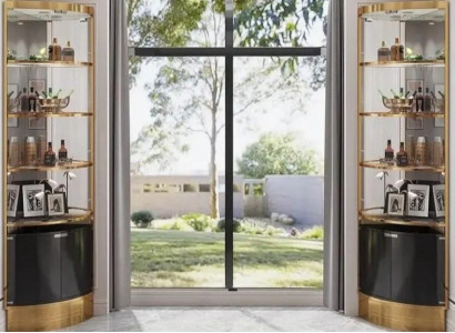 Vitrine Weinvitrine Weinlagerregal Weinschrank Weinmöbel Weinregalvitrine