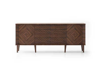 Elegante braune Holz-Konsole im zeitlosen Design