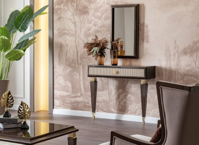 Wohnzimmer Set mit Konsolentisch und Spiegel – stilvoll & funktional.