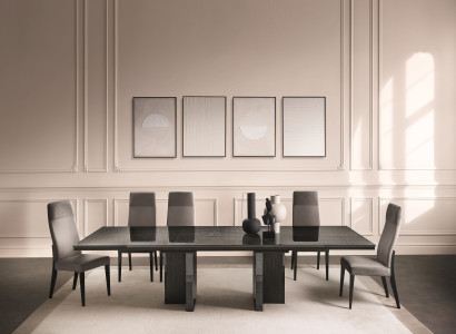 Esszimmer Set 5 tlg – Schöner Esstisch mit 4 komfortablen Stühlen