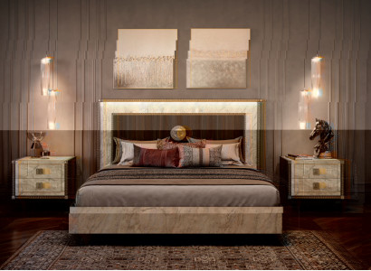 Schlafzimmer Set (Bett+ 2x Nachttisch) Schick und praktisch für Ihr Schlafzimmer