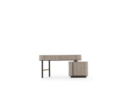 Eleganter Schminktisch aus Holz in Beige mit stilvollem Design