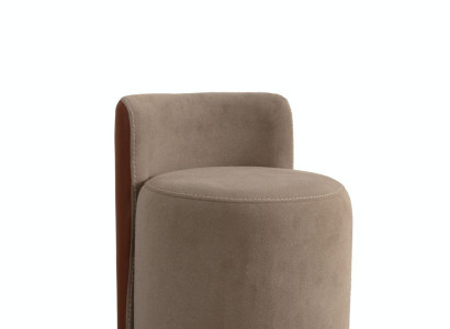 Beiger Holz Hocker Modern Design Möbelstil