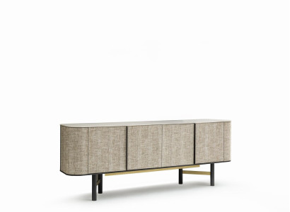 Elegantes Beige Holz Sideboard in Modernem Stil