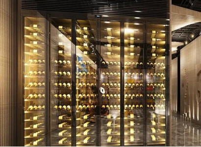 Weinkühlschrank Weinlagerregal Design-Weinschrank Weinhalter Flaschenregal