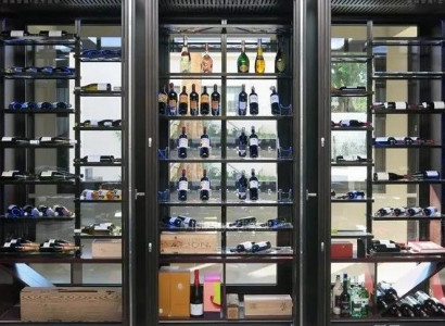 Design-Weinschrank Weinablage Flaschenregal Weinaufbewahrung Weinlagerregal