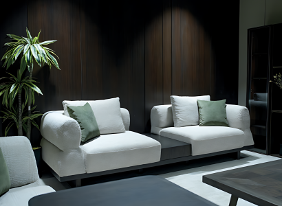 Wohnlandschaft Dreisitzer Sofa Couch Modern Stilvoll Praktisch