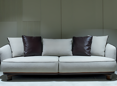 Dreisitzer Sofa Couch Wohnlandschaft Modern Stilvoll Funktional