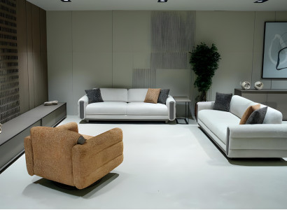 Polstergarnitur: Sofa für 3 Sitze + Sessel Wohnzimmer Sofagarnitur