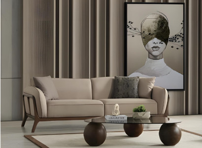 Dreisitzer Couch Sofa Wohnlandschaft Modern Komfortabel Zeitlos
