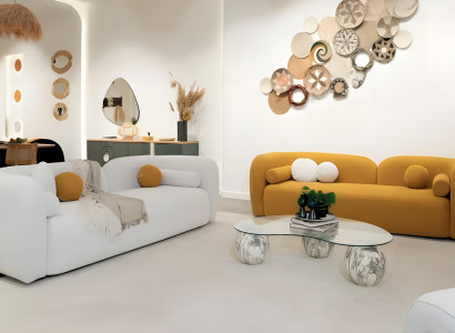 Wohnlandschaft Sofagarnitur Sofa Couch Set Modern Komfort Elegant